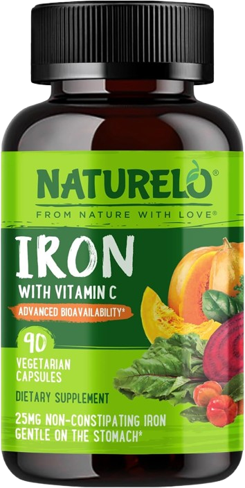 NATURELO - Vegan Iron with Vitamin C