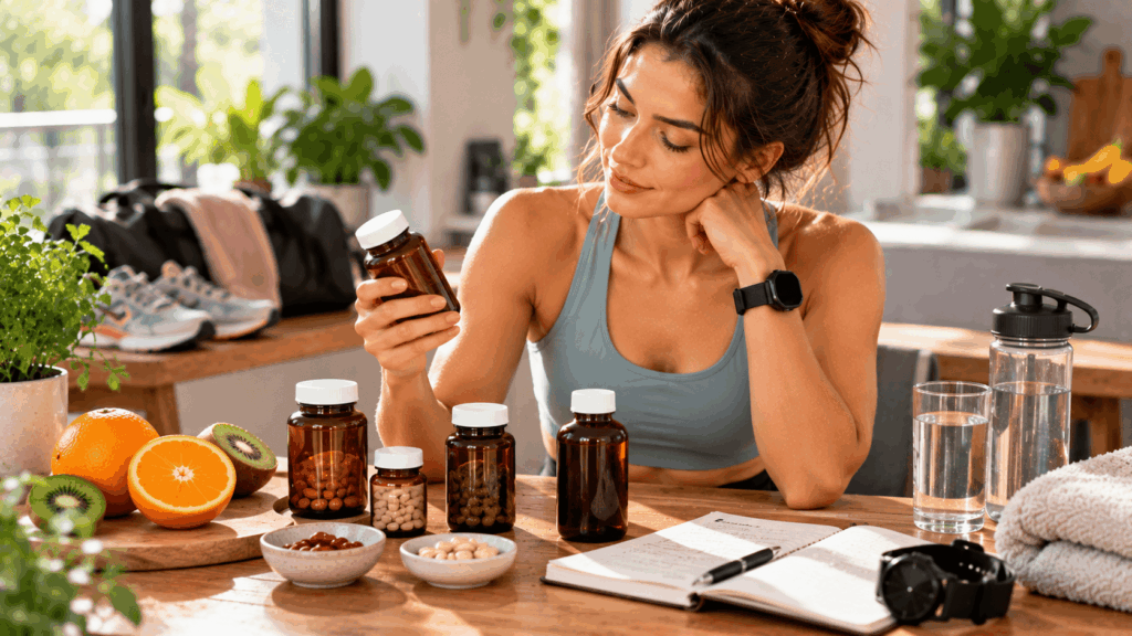 A runner comparing several iron supplements